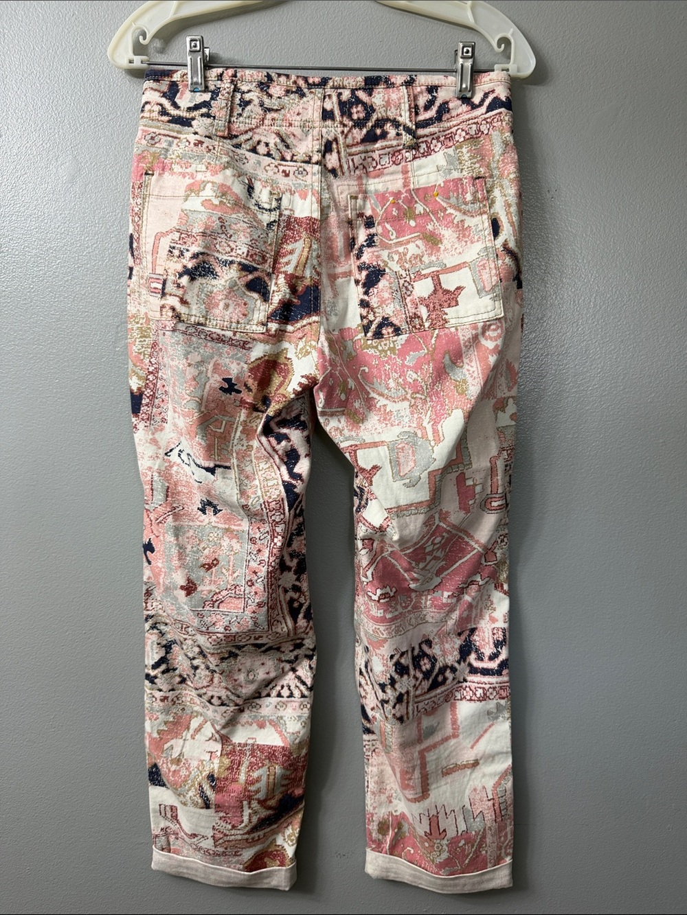 Anthropologie The Wanderer Utility Pants Button Fly Straight Leg Jeans 26 - Picture 5 of 8